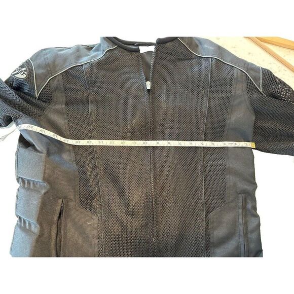 Joe Rocket Men's Mesh Padded Black Motorcycle Jacket Size M Tall - Picture 6 of 15